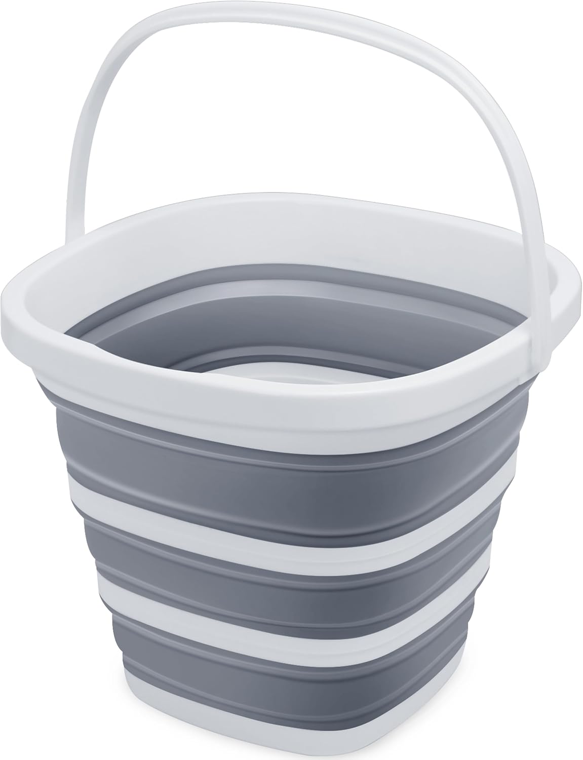 10L Collapsible Foot Soak Tub – Portable Folding Foot Bath Basin for Home, Travel, Camping – 2.6 Gallon Large Capacity Wash Basin with Handle and Hook