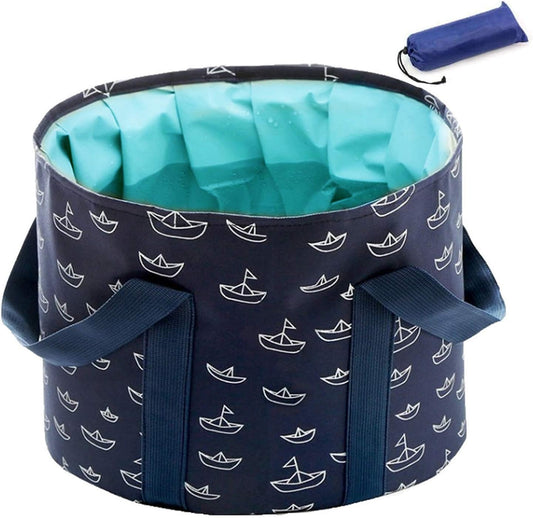 25L Collapsible Foot Soaking Bucket – Portable Foldable Foot Basin for Home & Travel, Waterproof Large Capacity Wash Tub with Handles